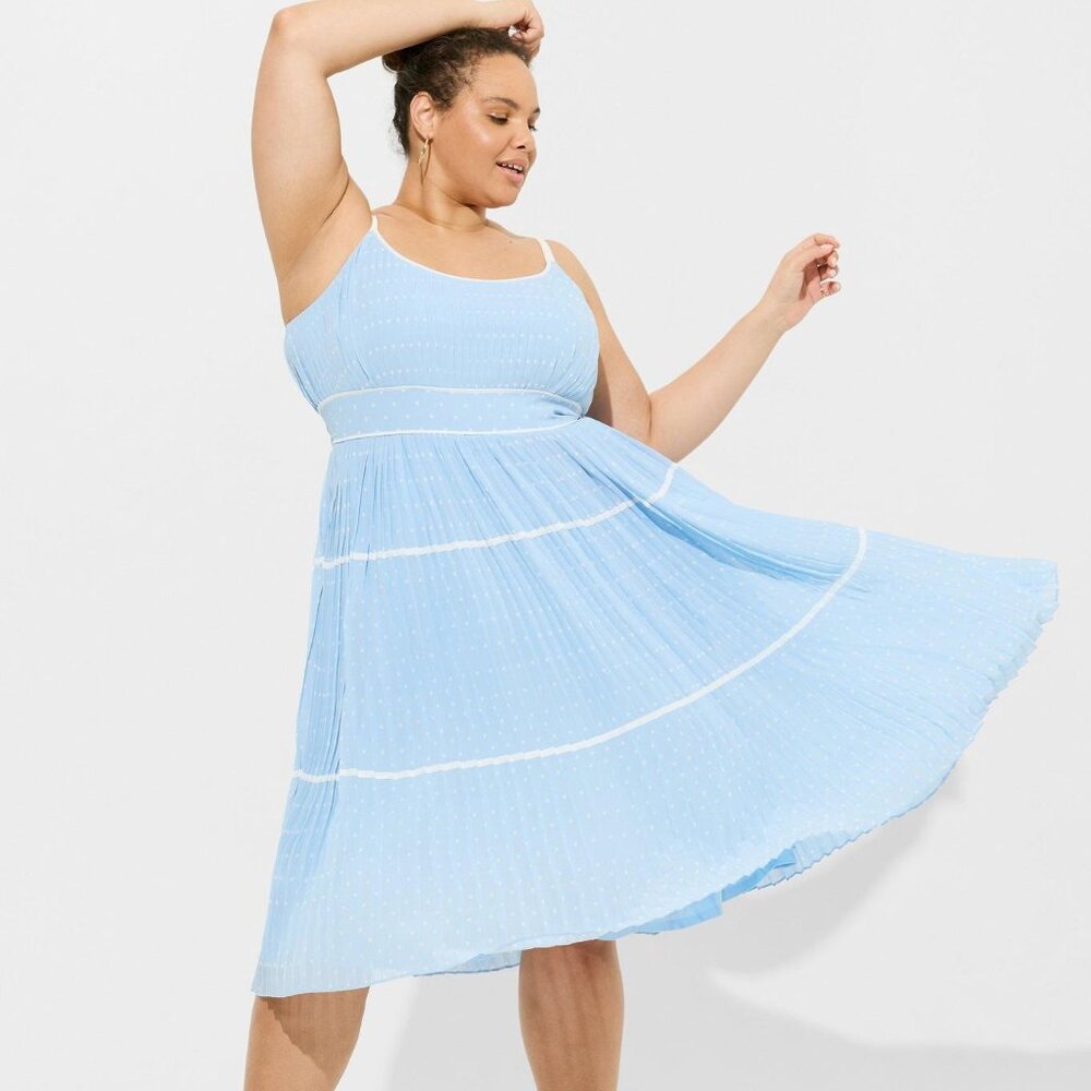 Marilyn Monroe Pleated Tiered Dress